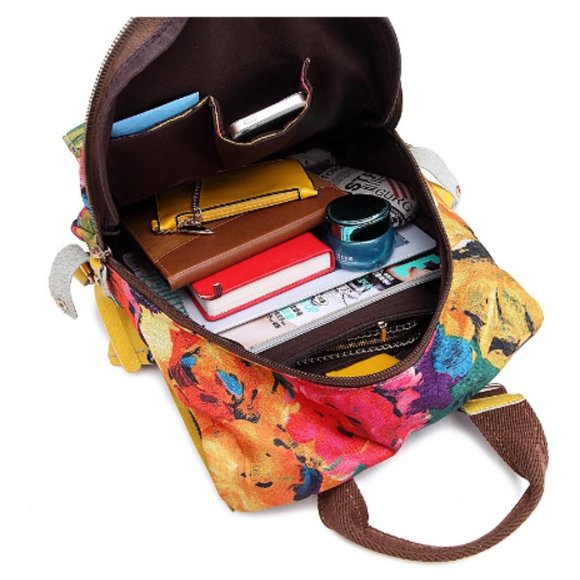 Women Genuine Leather Backpack for Female High Quality Cow Leather Bagpacks Ladi